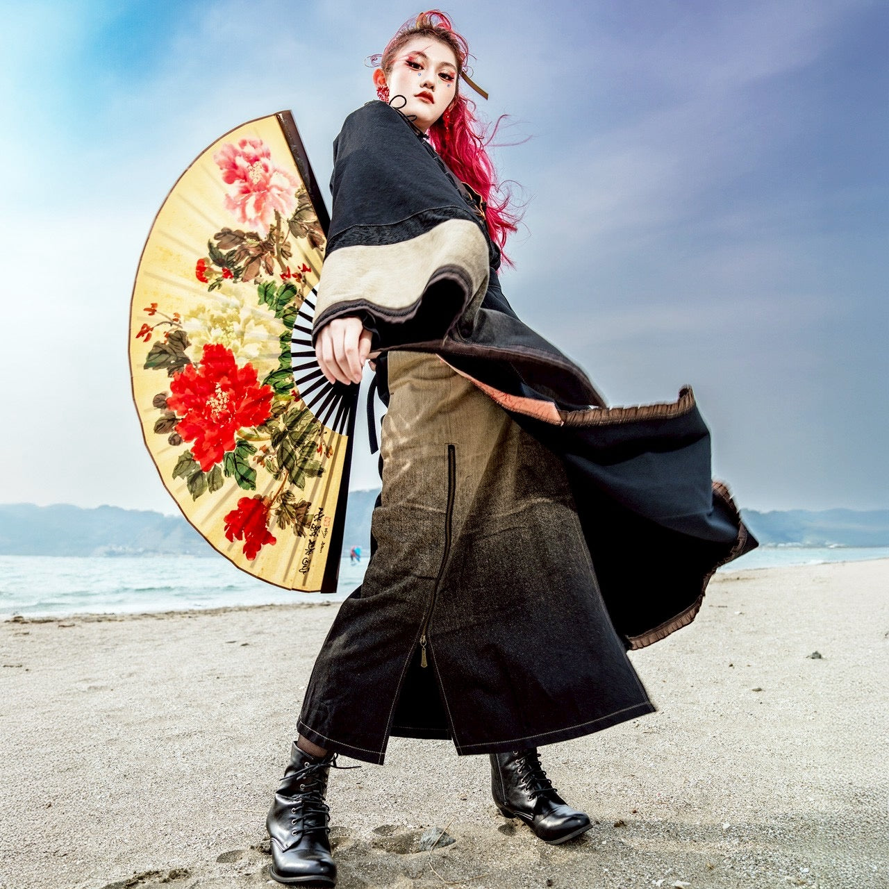 Ryukyu Romantic Story - Chapter 2 Okayama Denim Wrap Skirt