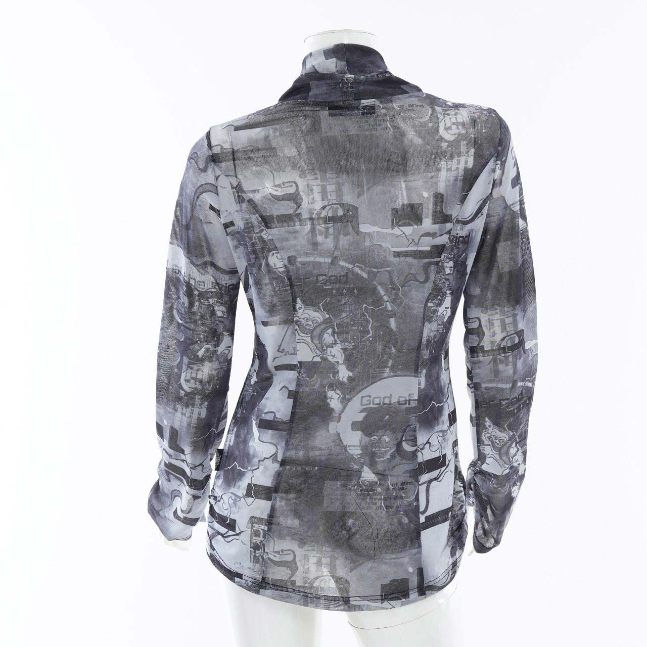 風神雷神メッシュハイネックカットソー