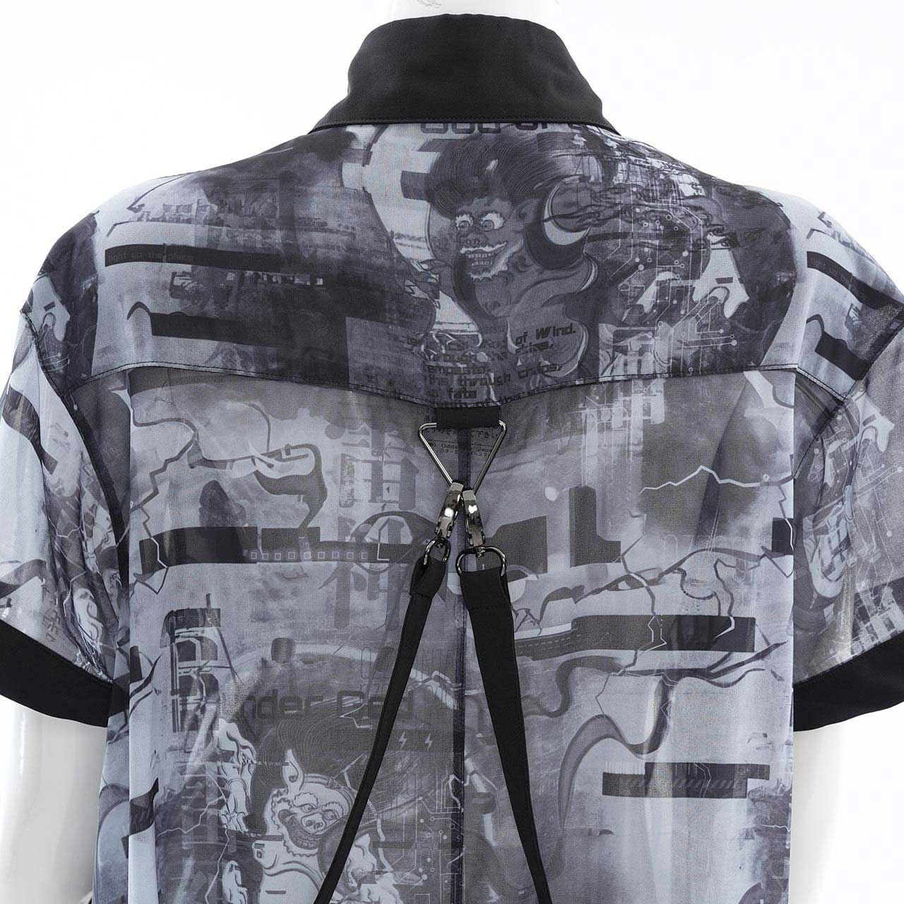 風神雷神半袖ブラウス