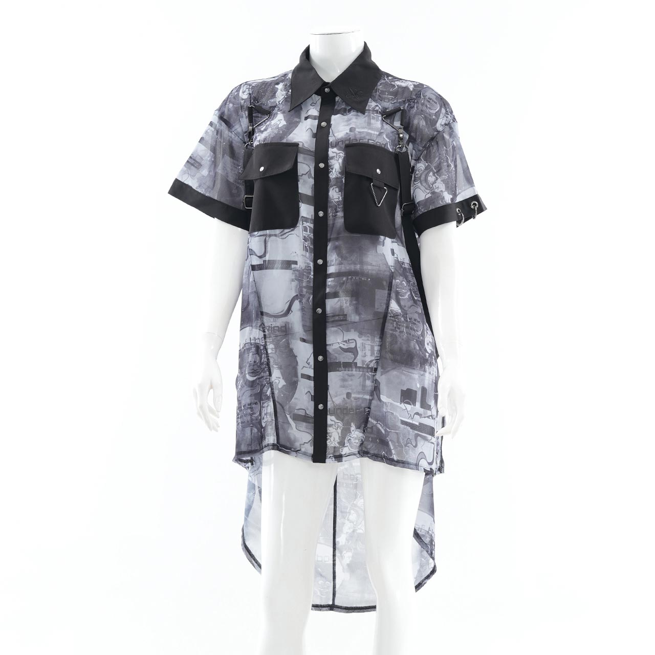 風神雷神半袖ブラウス