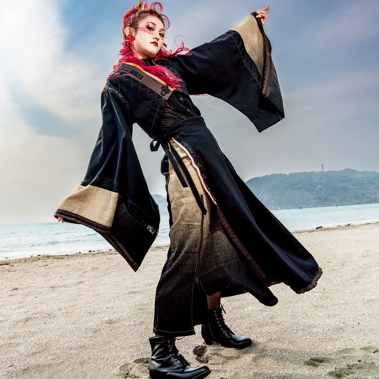 Ryukyu Romantic Story - Chapter 2 Okayama Denim Wrap Skirt