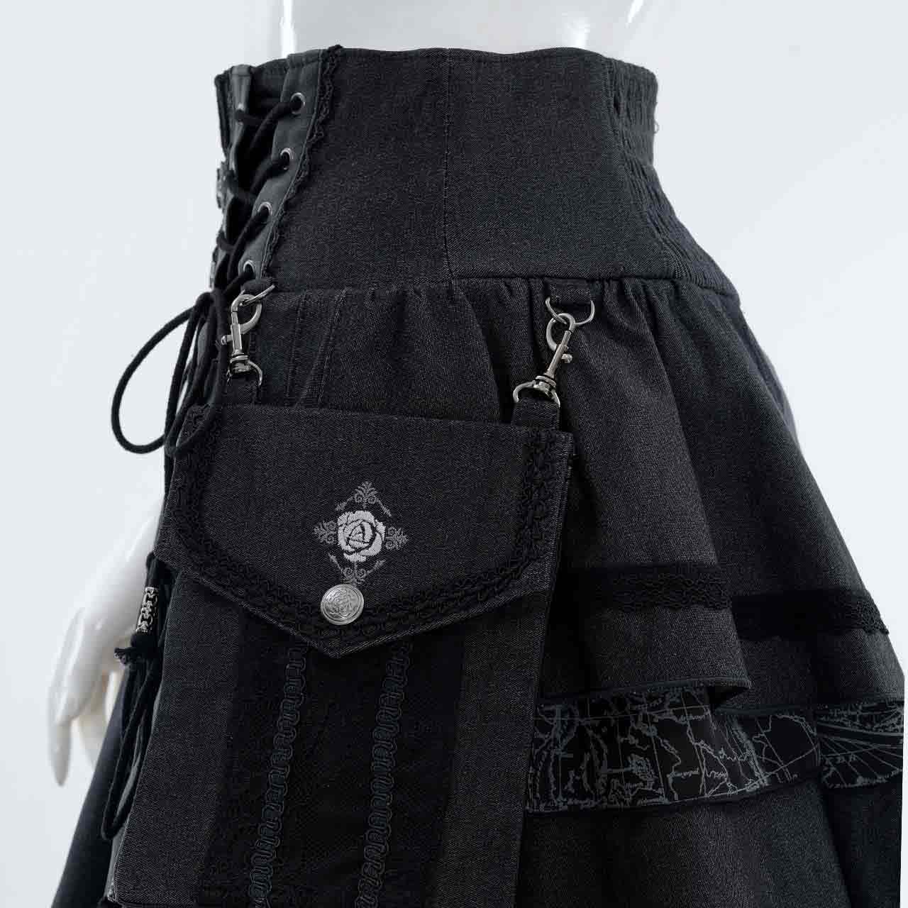 Pirates Rose プリーツスカート