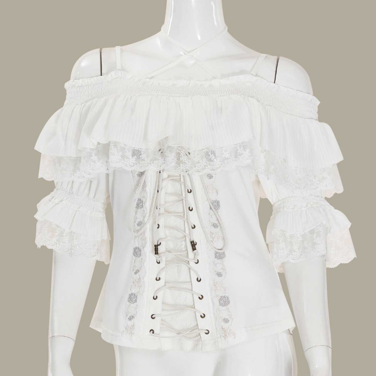 Pirates Rose オフショルダープルオーバー