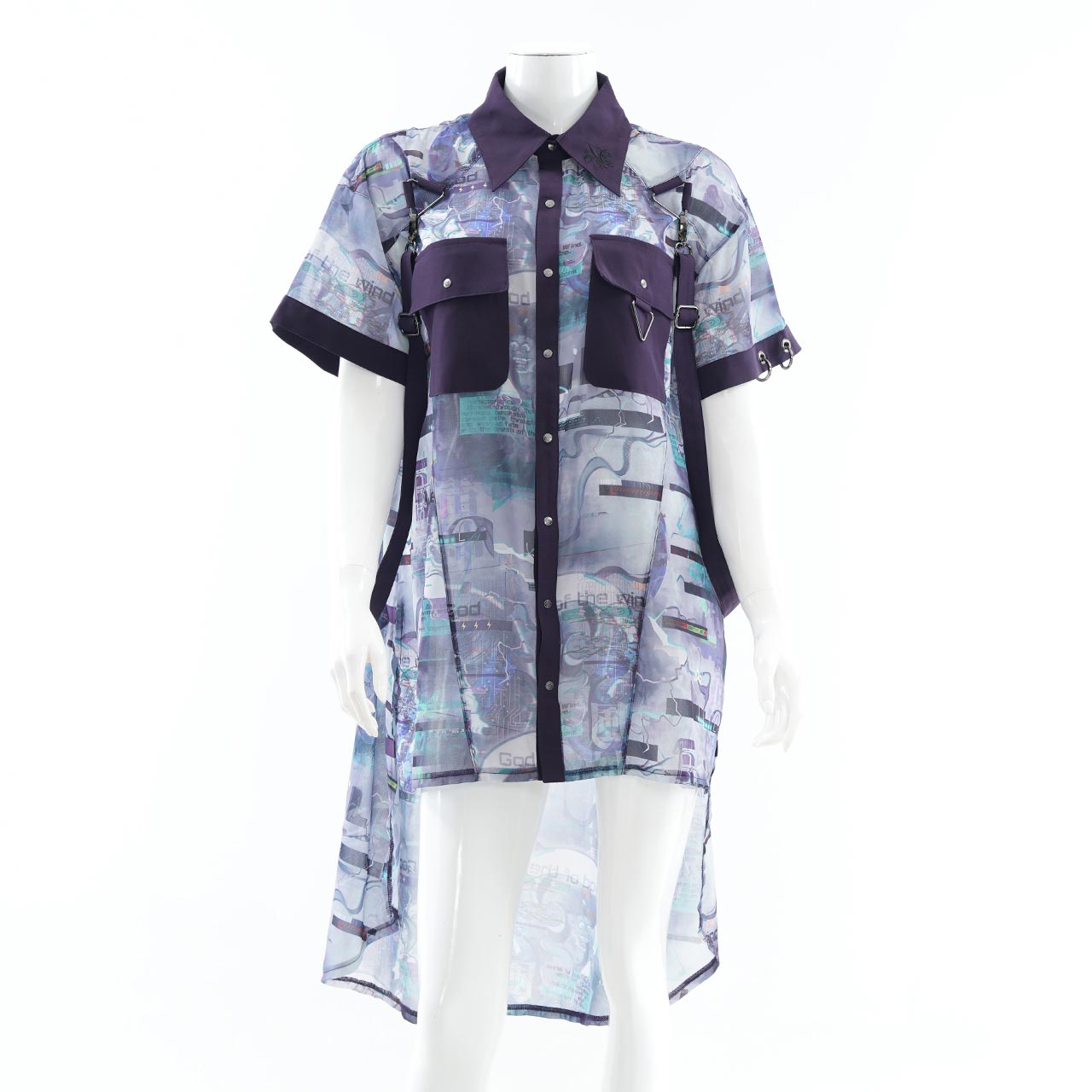 風神雷神半袖ブラウス