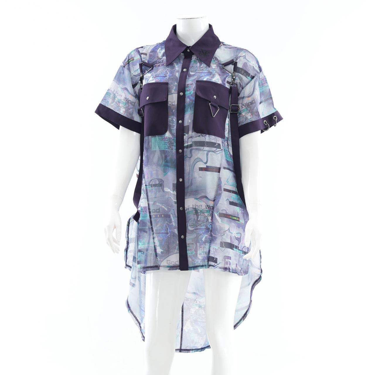 風神雷神半袖ブラウス